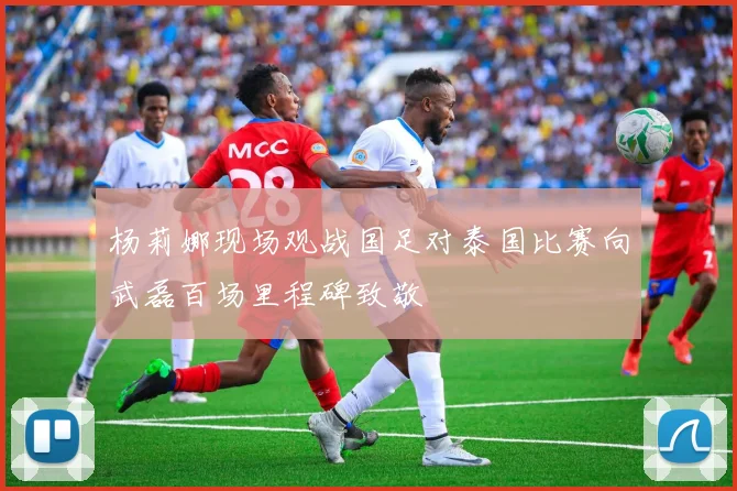 杨莉娜现场观战国足对泰国比赛向武磊百场里程碑致敬